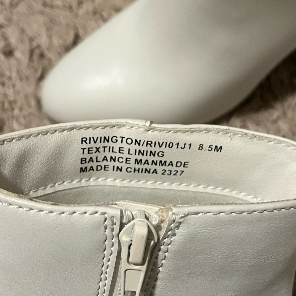Madden Girl White Heeled Booties - Picture 3 of 5